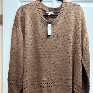Maurices- New with Tag- Brown- CUTE!! Sweater- Size XXL